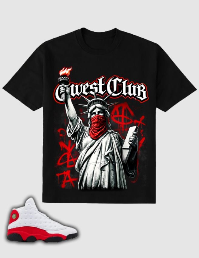 G West  Freedom Black T-Shirt