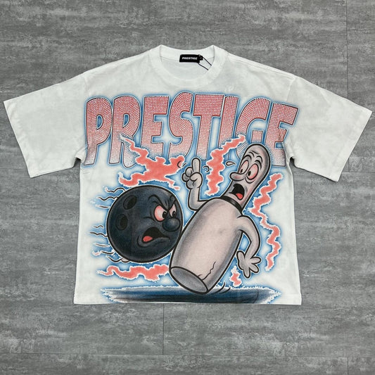 Prestige Bowling Ball White T-Shirt