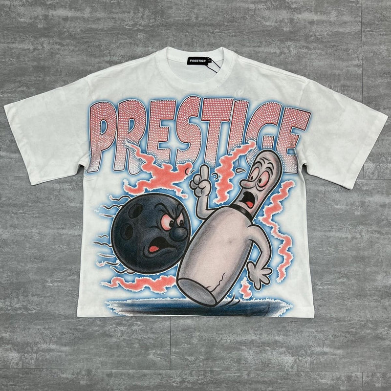 Prestige Bowling Ball White T-Shirt