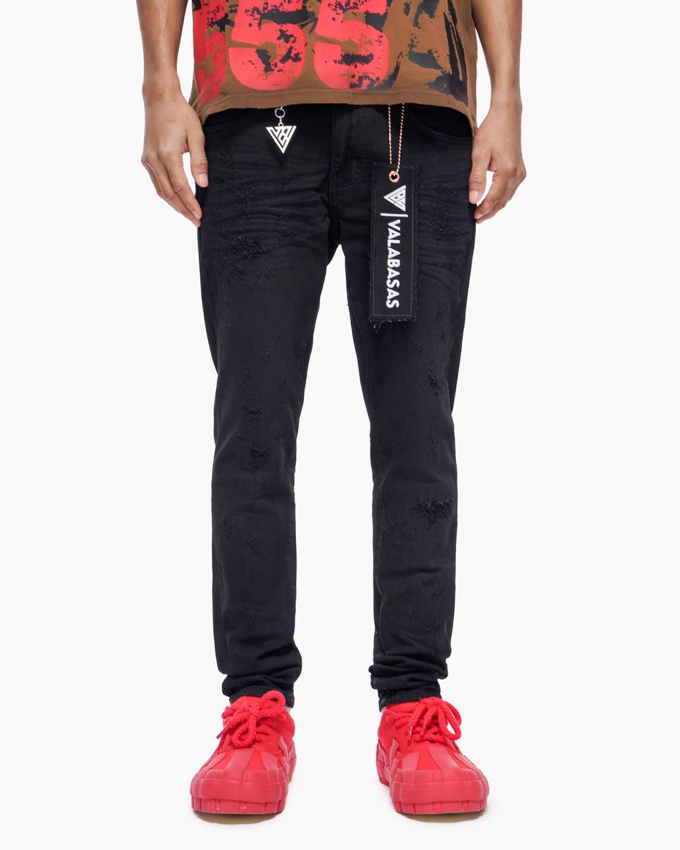 Valabasas  Blackout Skinny Black Washed
