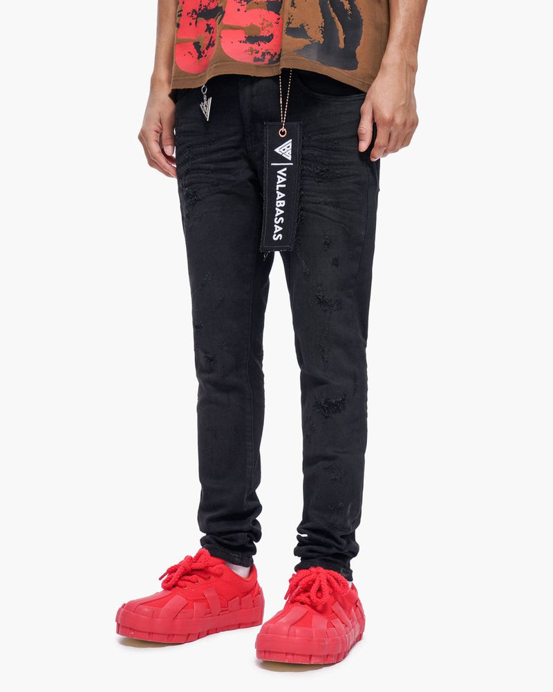 Valabasas  Blackout Skinny Black Washed