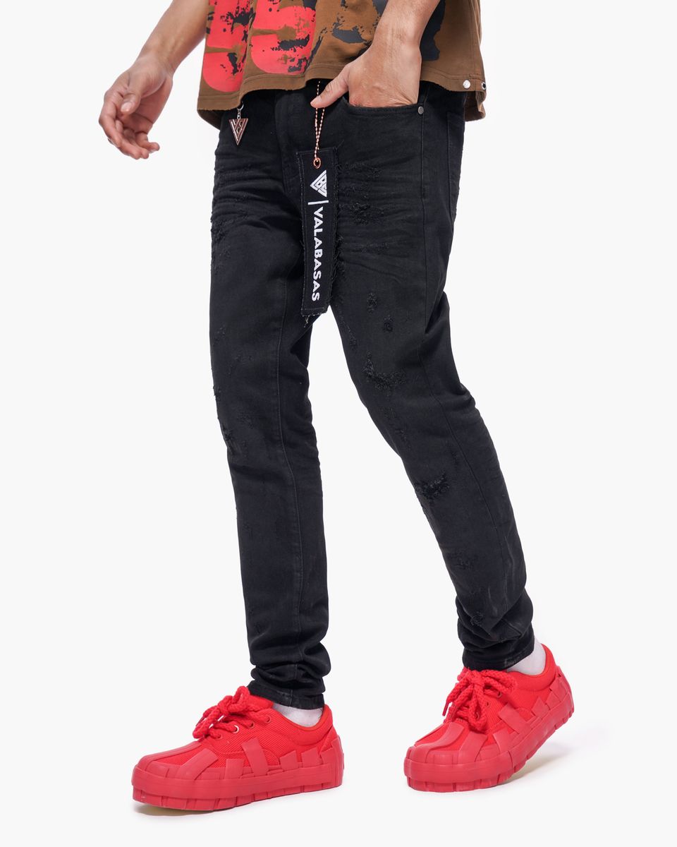 Valabasas  Blackout Skinny Black Washed