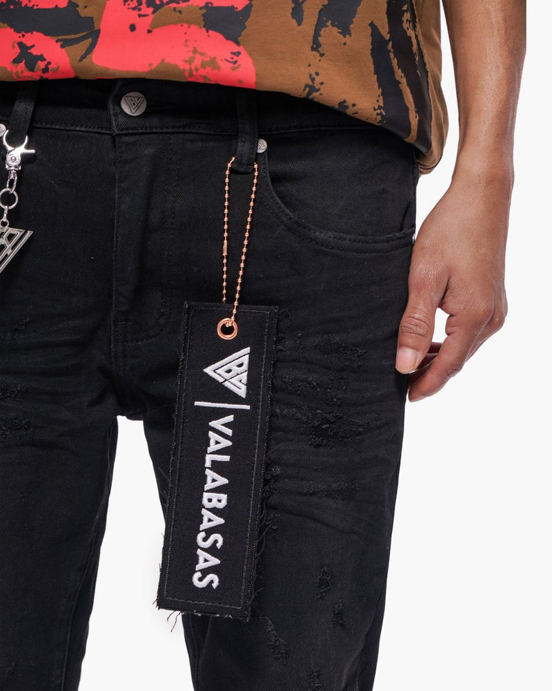 Valabasas  Blackout Skinny Black Washed