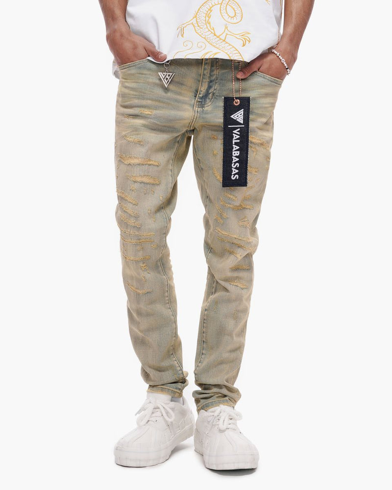 Valabasas Repair Skinny Vintage Wash