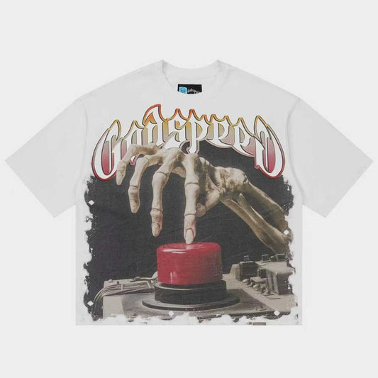 Godspeed Code Red Snow  T-Shirt "White"