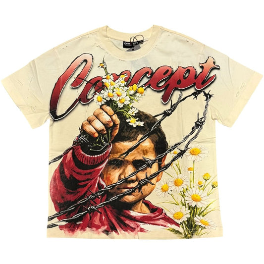 Concept "Flowers' Tee - Cream