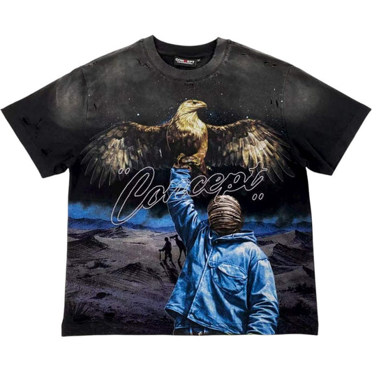 Concept  "Sacred" Tee - Black Wash