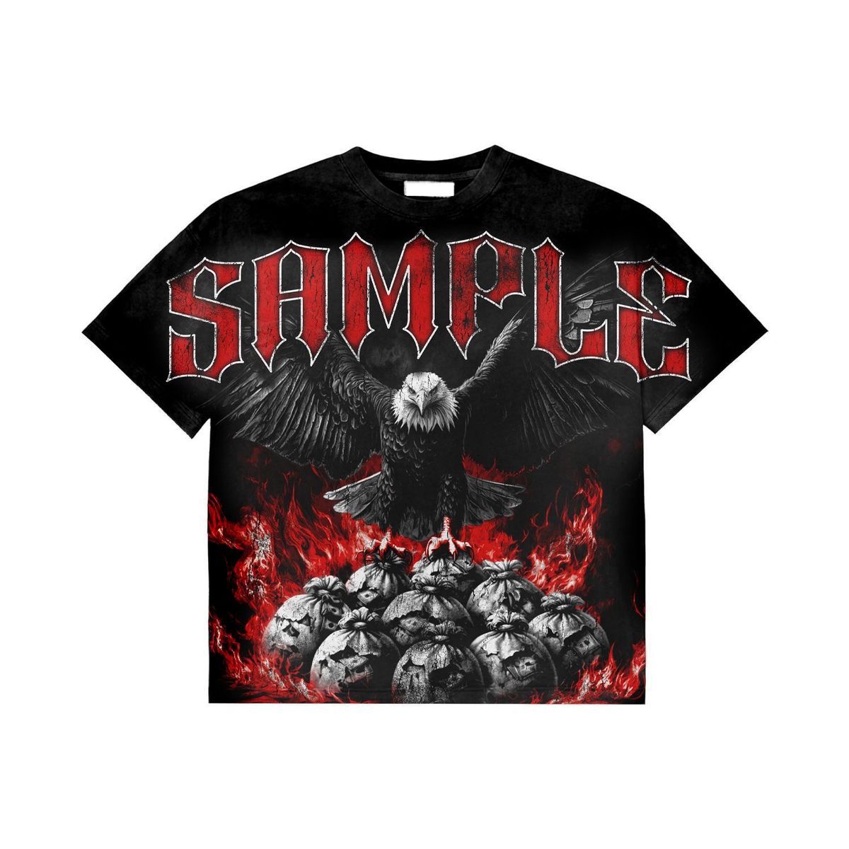 Sample Eagle Black T-Shirt