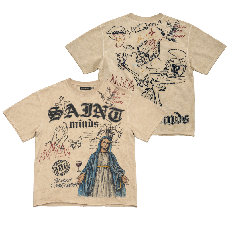 Rebel Minds Saint Cream T-Shirt
