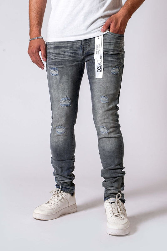 Disaster Super Stretch Denim - Slim Fit - Vintage Blue (645)