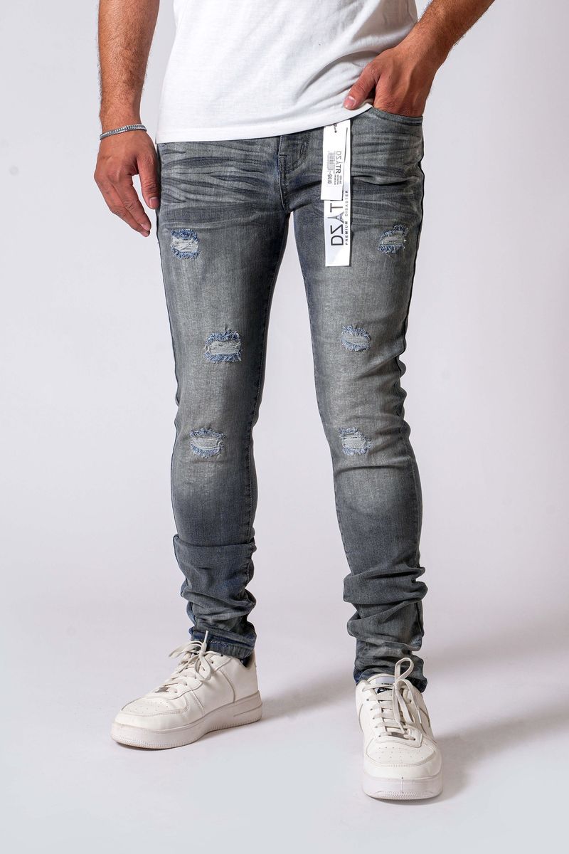 Disaster Super Stretch Denim - Slim Fit - Vintage Blue (645)