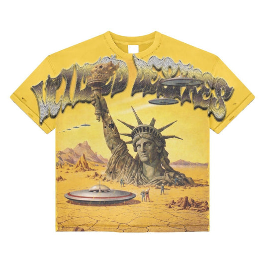 Vtilted "Dune " Yellow Wash  T-Shirt
