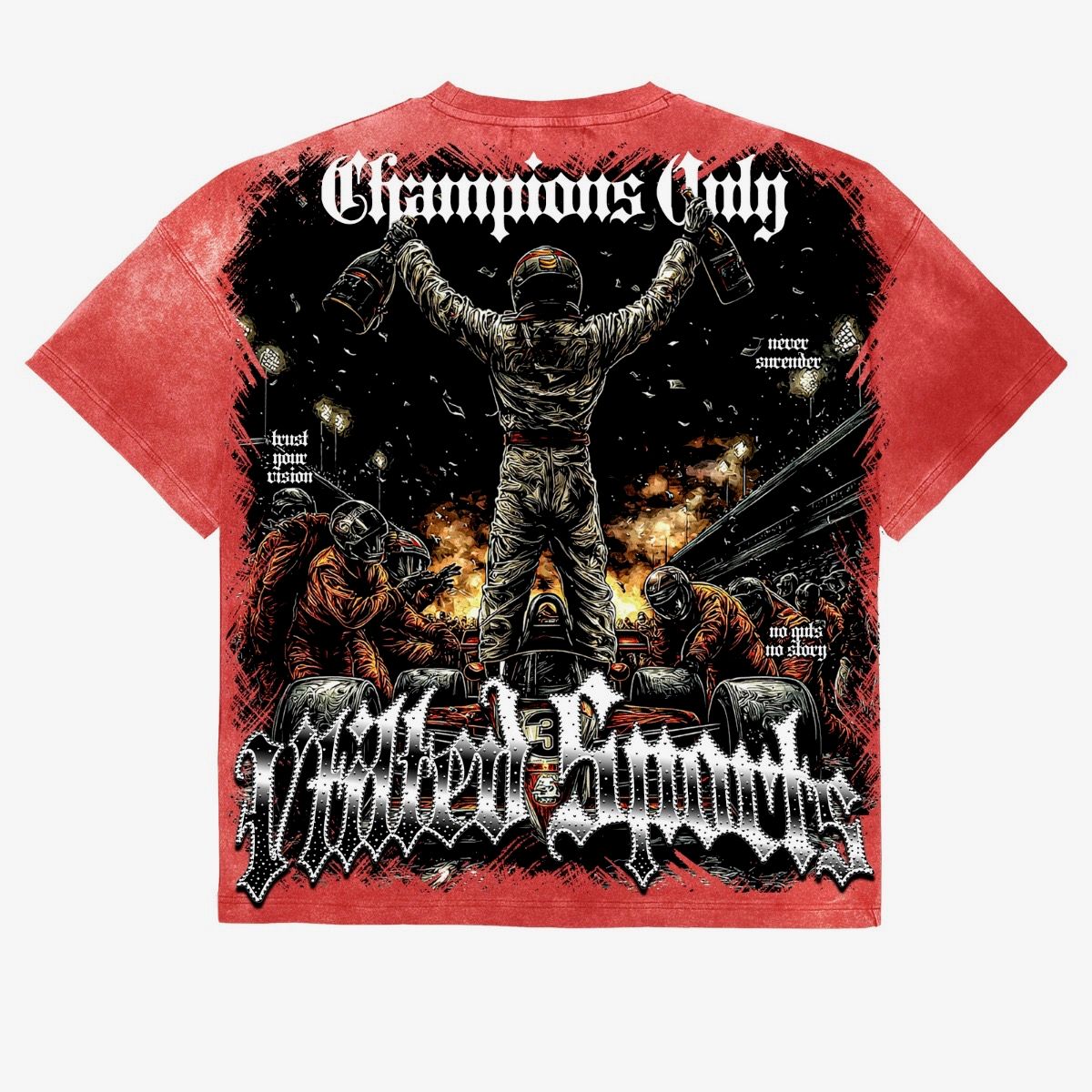 Vtilted "Hamilton" Red Wash T-Shirt