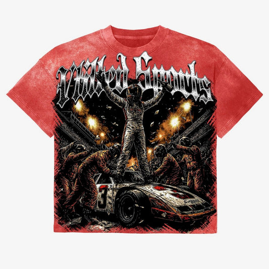 Vtilted "Hamilton" Red Wash T-Shirt
