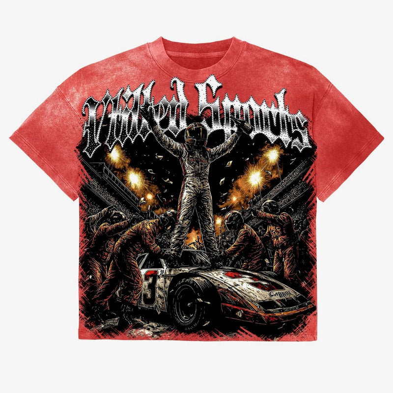 Vtilted "Hamilton" Red Wash T-Shirt