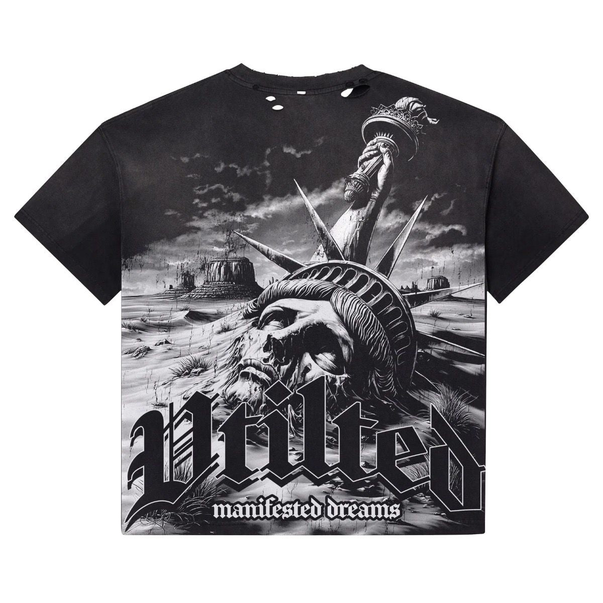 Vtilted "Liberty " Black Wash T-Shirt