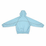 Rebel Minds Crinkle Piping Baby Blue Nylon Windbreaker Jacket