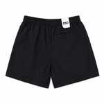 Rebel Minds Crinkle Piping Black Nylon Shorts