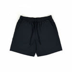 Rebel Minds Crinkle Piping Black Nylon Shorts
