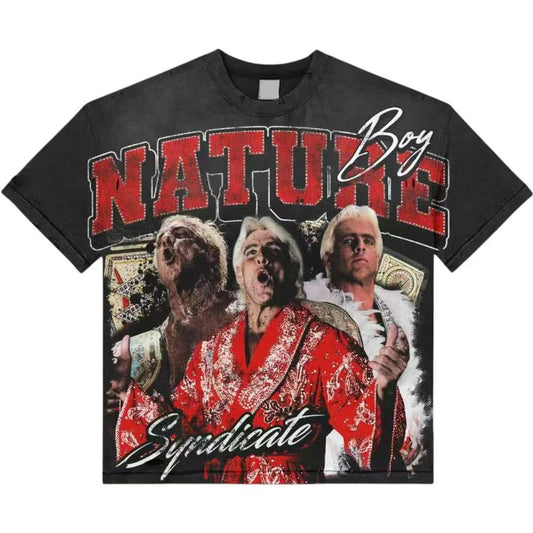 Syndicate "Nature Boy" Wash Black Tee