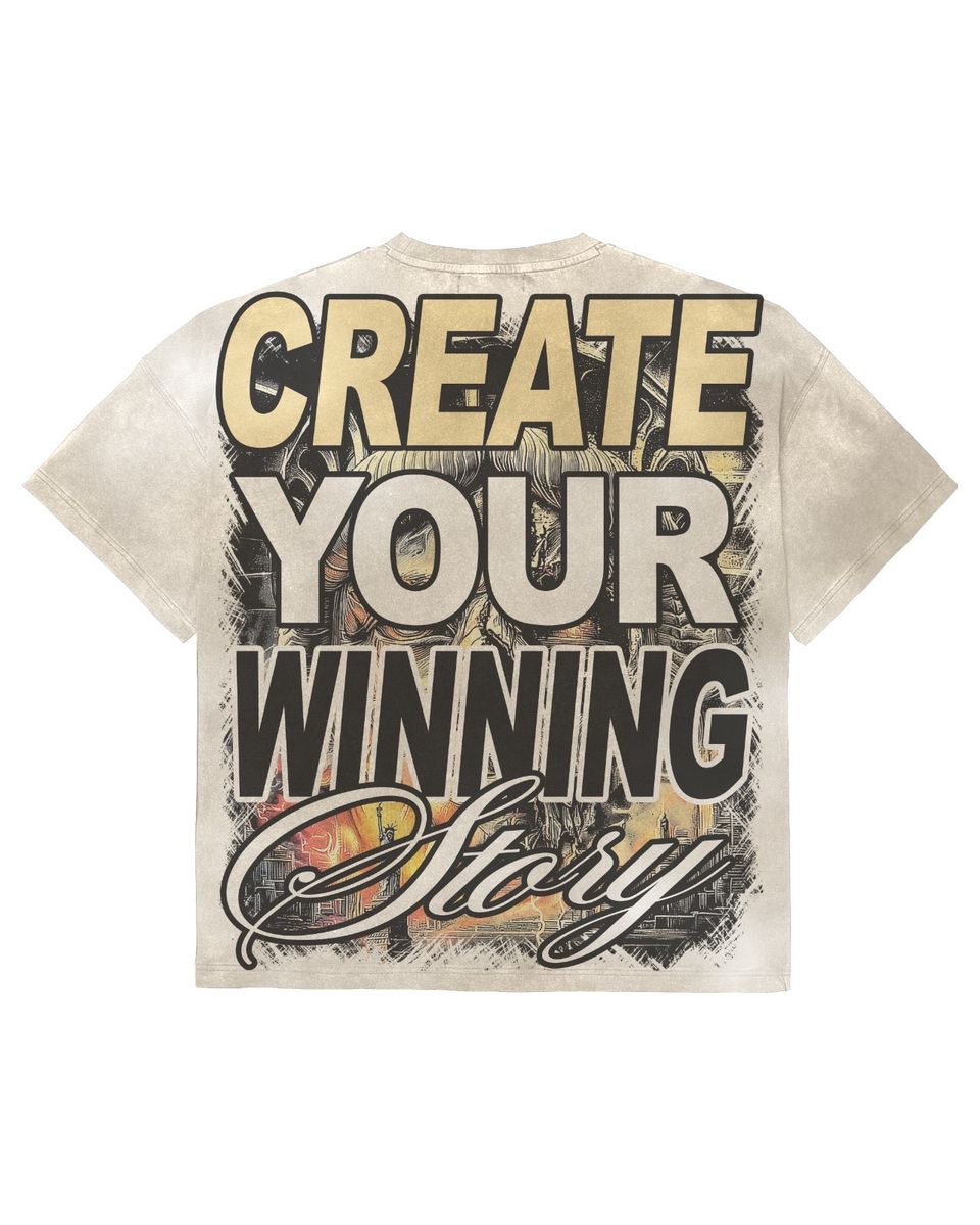 Vtilted "STORY" White Wash T-Shirt
