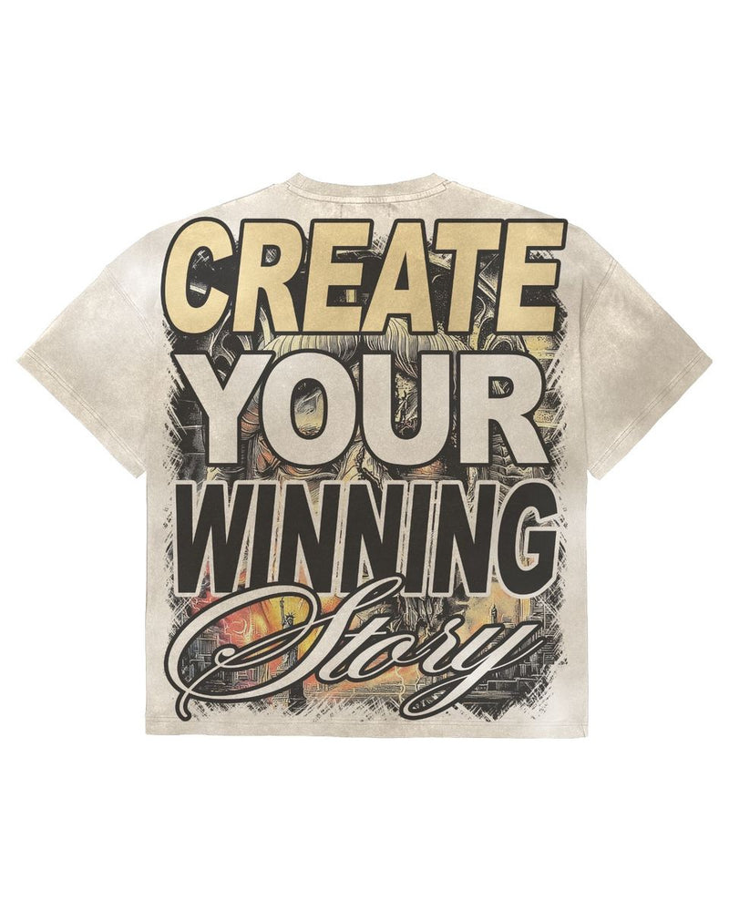 Vtilted "STORY" White Wash T-Shirt