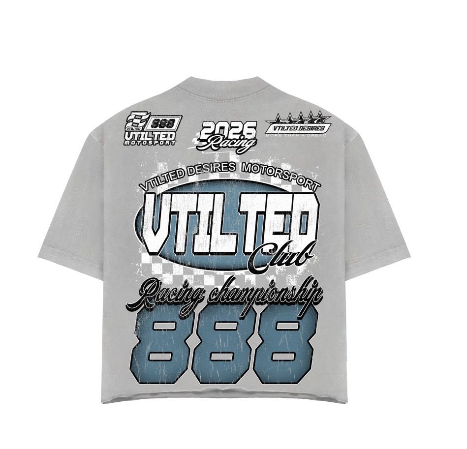 Vtilted "Motosport" Gray T-Shirt