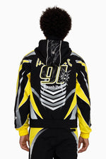 Smoke Rise Rising Colorblock Cyber Yellow Windbreaker Set