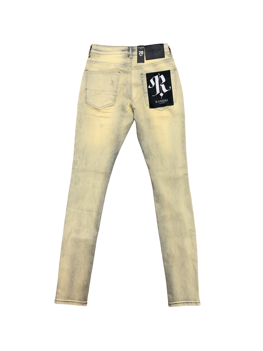 Ransom London Tan Blue Denim