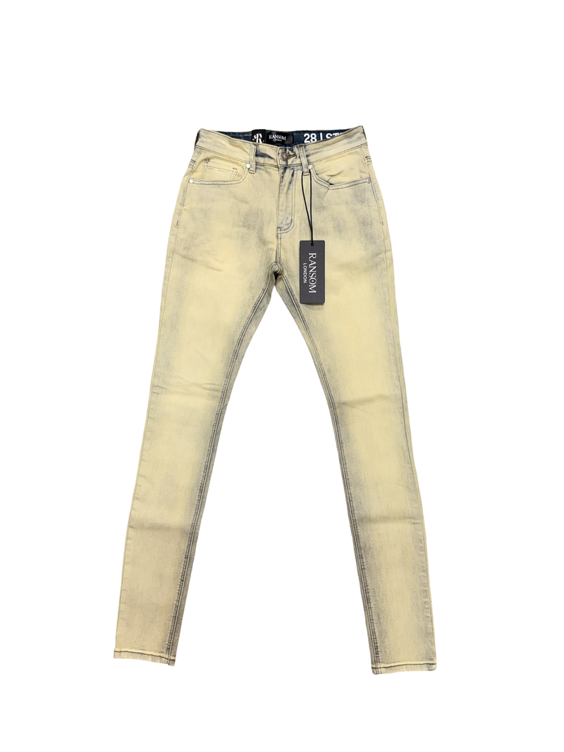 Ransom London Tan Blue Denim