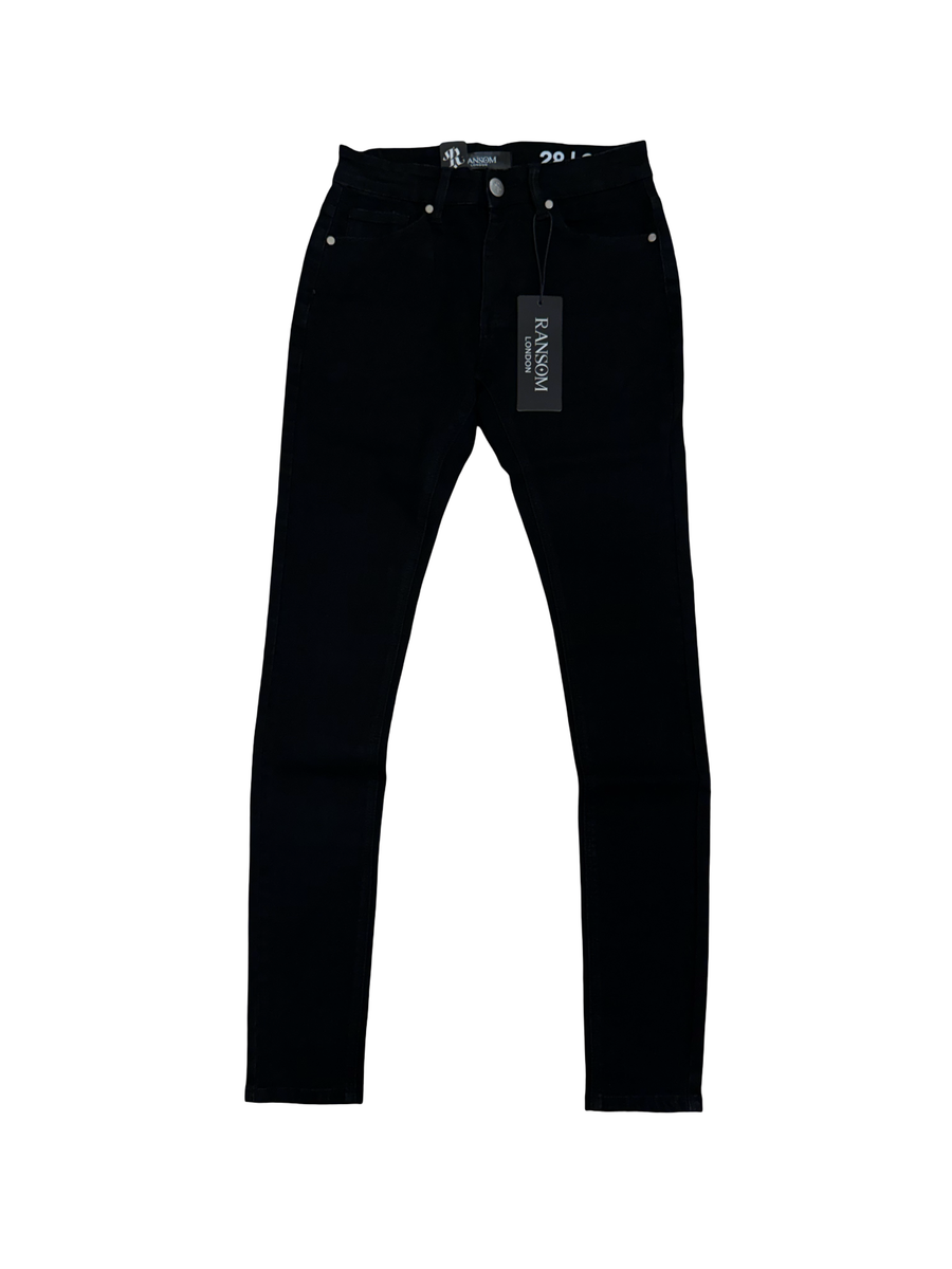 Ransom London Jet Black  Denim