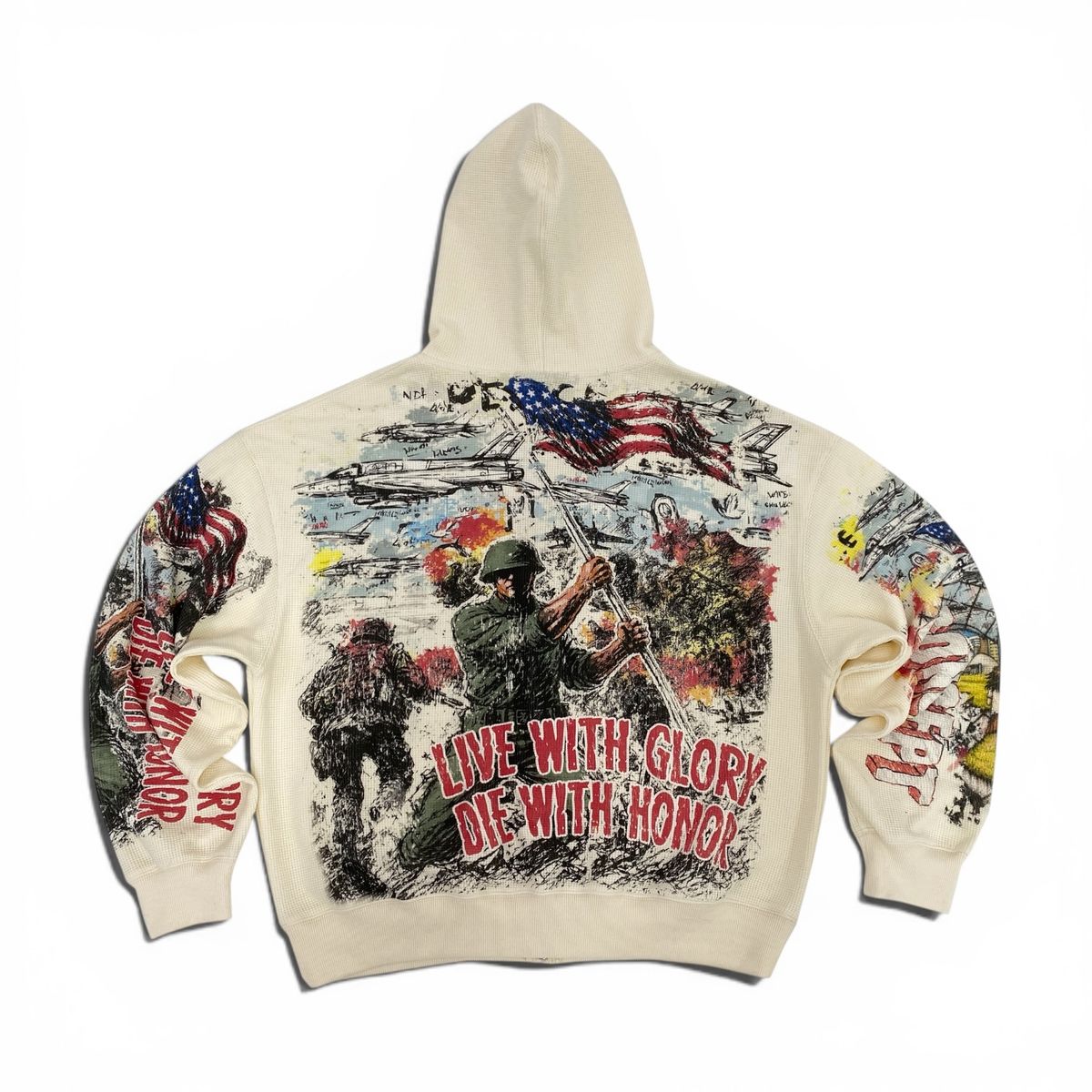 Concept "Honor" Zip up Hoodie  - Cream