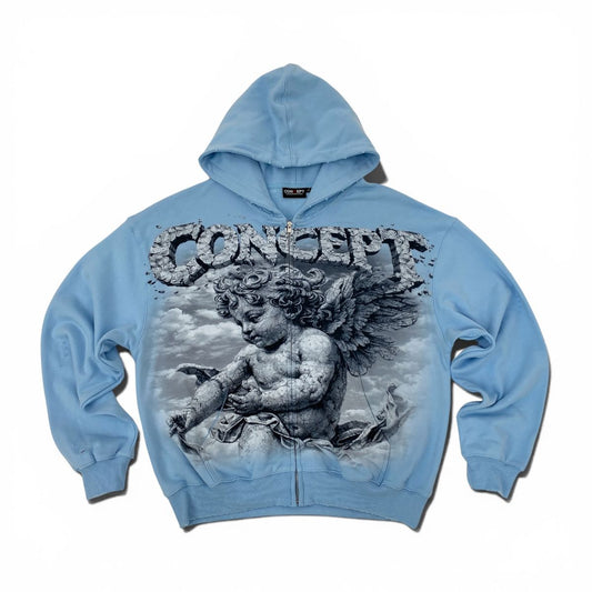 Concept "Cherub 1" Zip up Hoodie - Blue