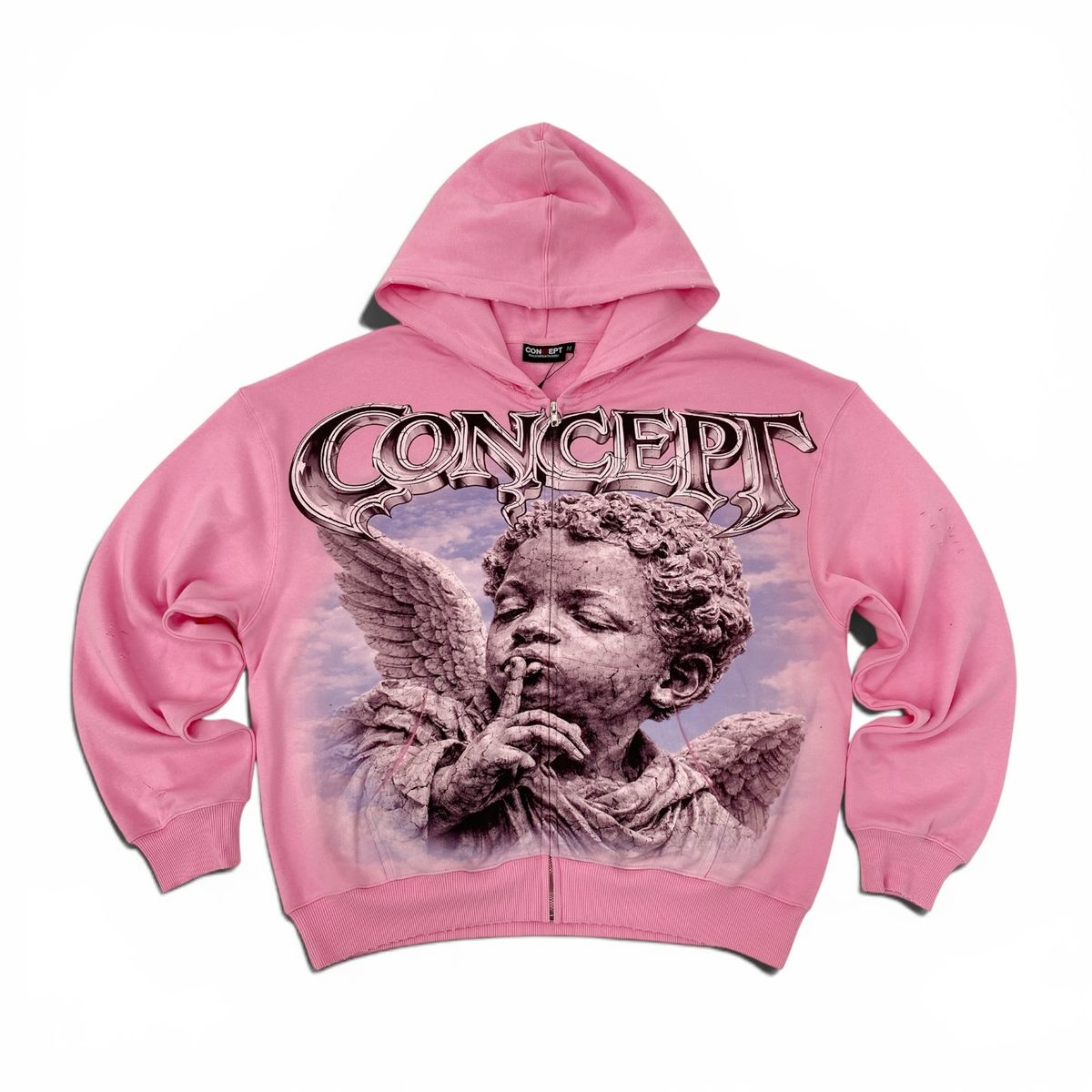 Concept "Cherub 2" Zip up Hoodie - Pink