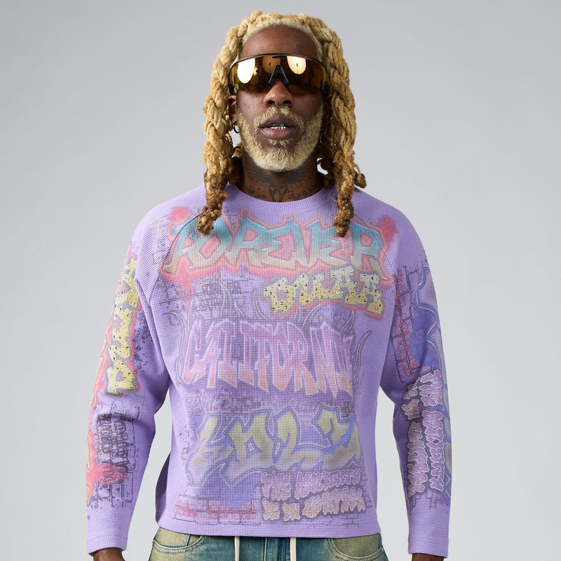 DUAA Design Purple Long Sleeve