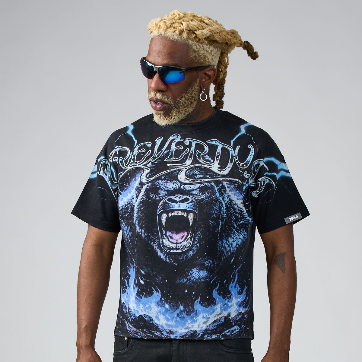 DUAA Electric Black T-Shirt
