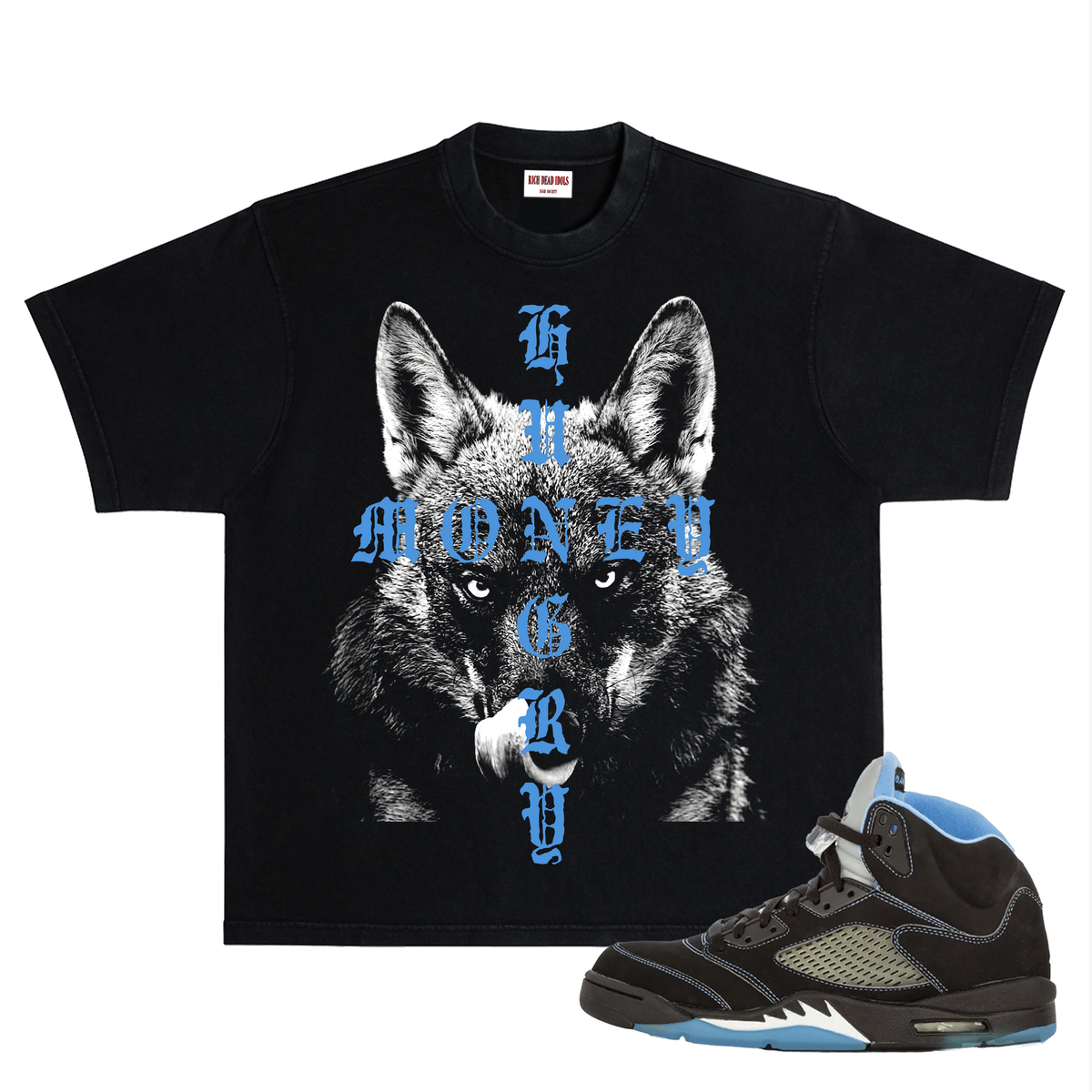 Rich Dead Money Hungry T-Shirt Black