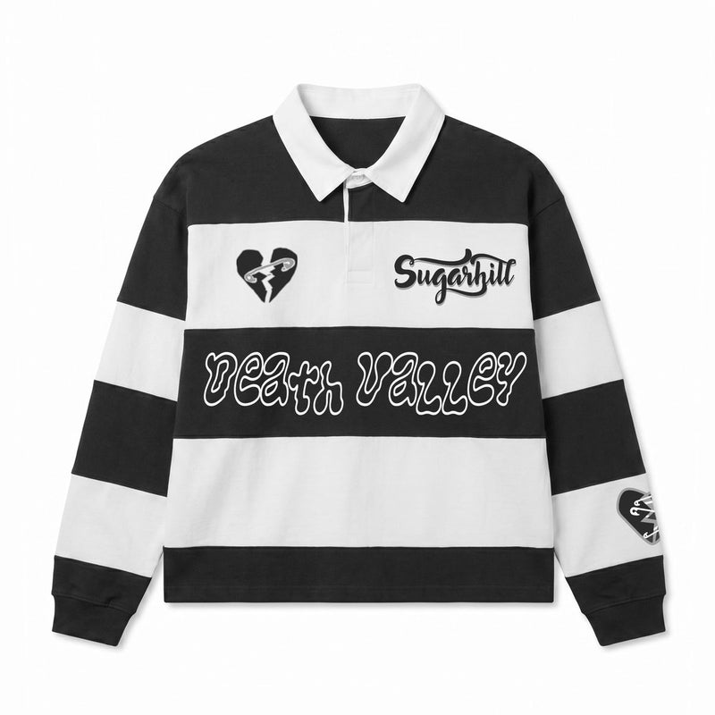 Sugarhill "Together " Polo Shirt Black White