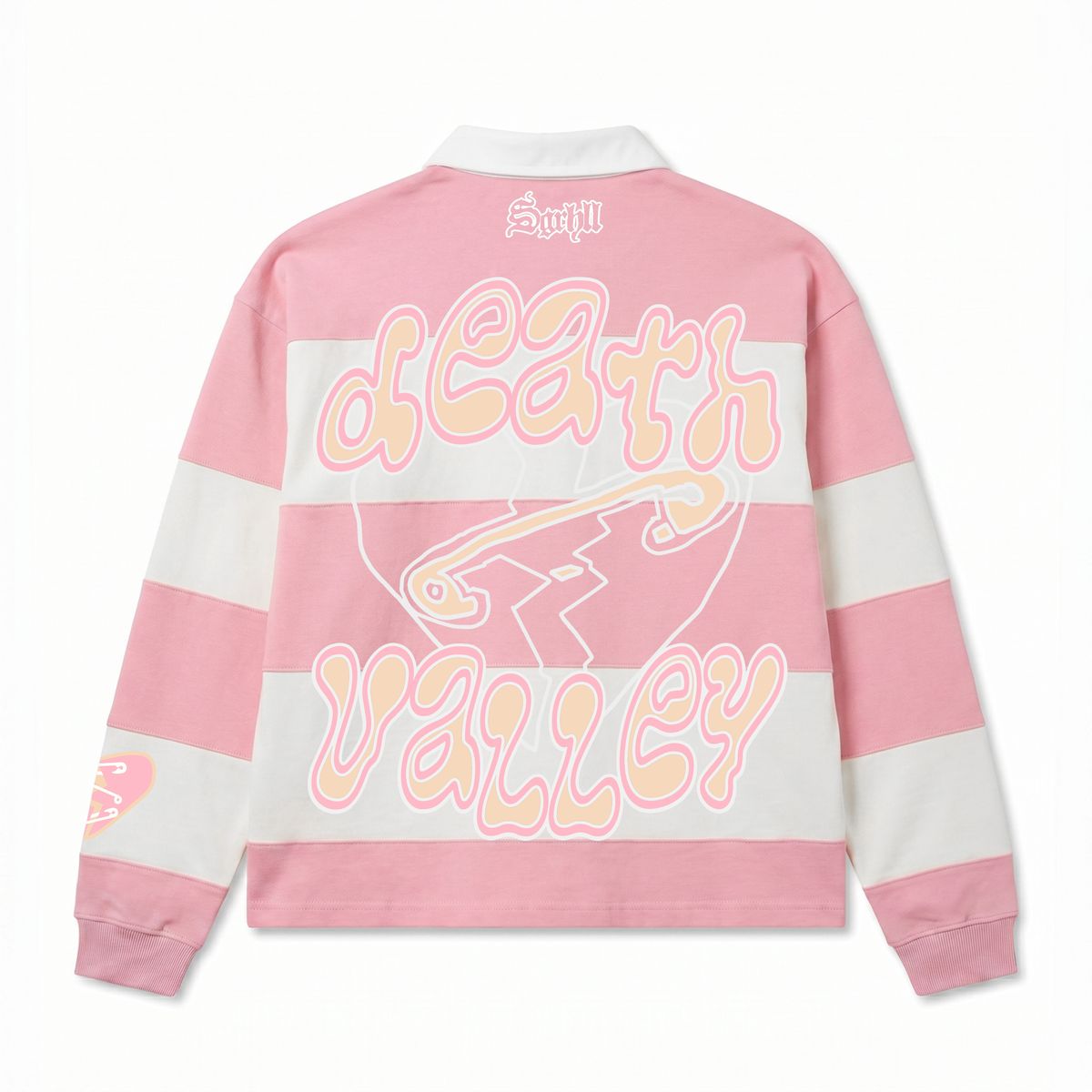 Sugarhill "Together " Polo Shirt Pink White