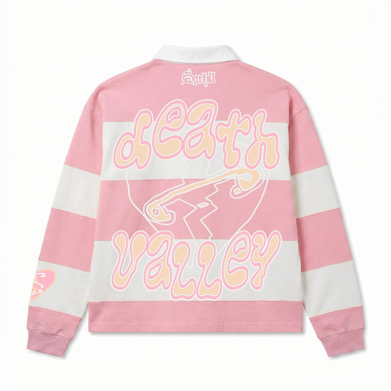 Sugarhill "Together " Polo Shirt Pink White