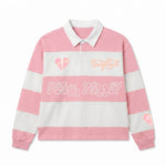 Sugarhill "Together " Polo Shirt Pink White