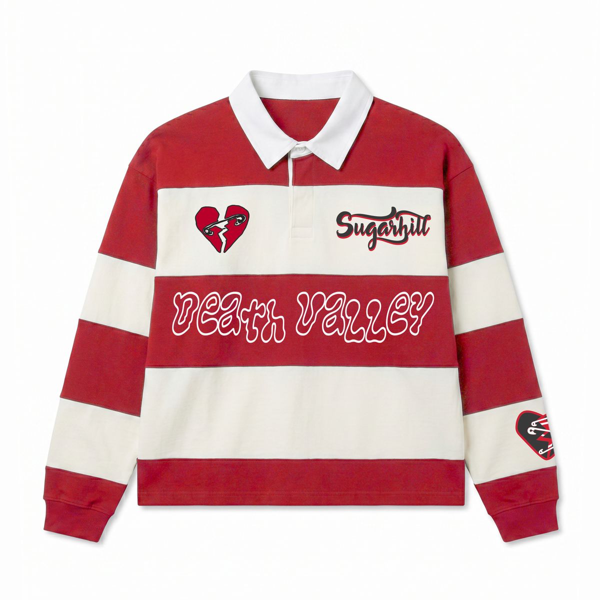 Sugarhill "Together " Polo Shirt Red White