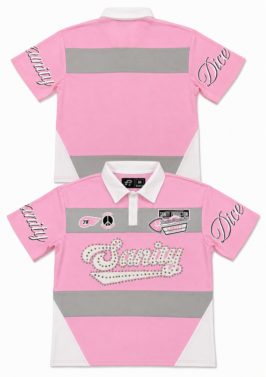 Politics Sanity Shirt - Pink & White
