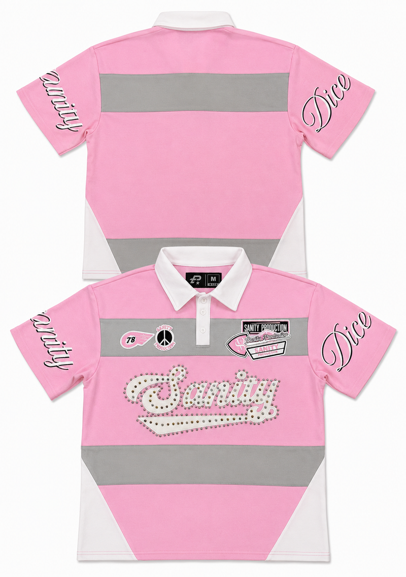Politics Sanity Shirt - Pink & White