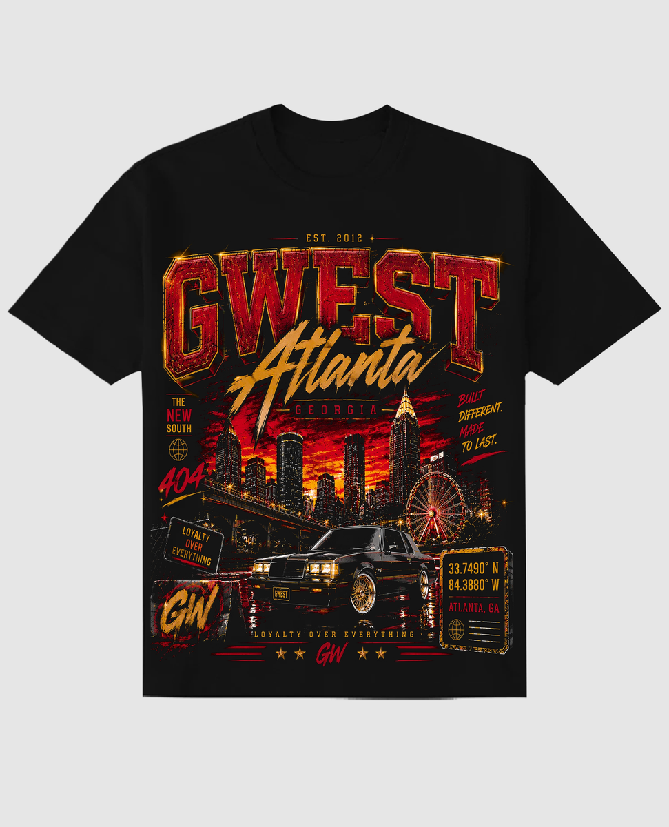 G West Atlanta  Black/Red/Yellow T-Shirt