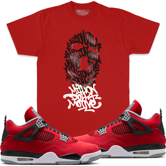 Million Dolla Motive (Graffiti Mask - Red T-Shirts)