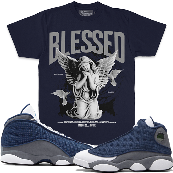 Million Dolla Motive (Blessed Angel 2.0 - Navy T-Shirts)