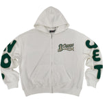 Concept "Faith" Zip up Hoodie - White/Green