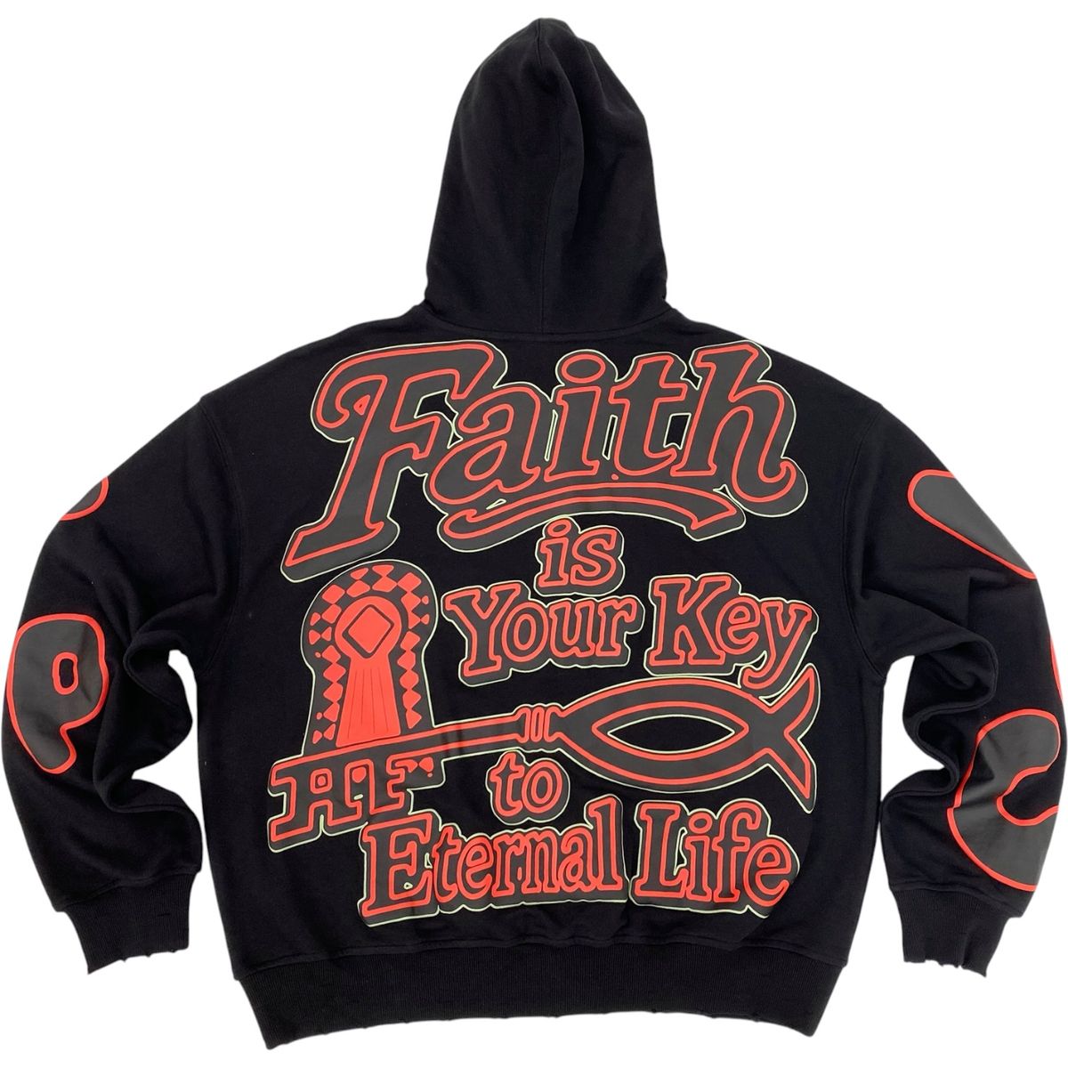 Concept "Faith" Zip up Hoodie - Black
