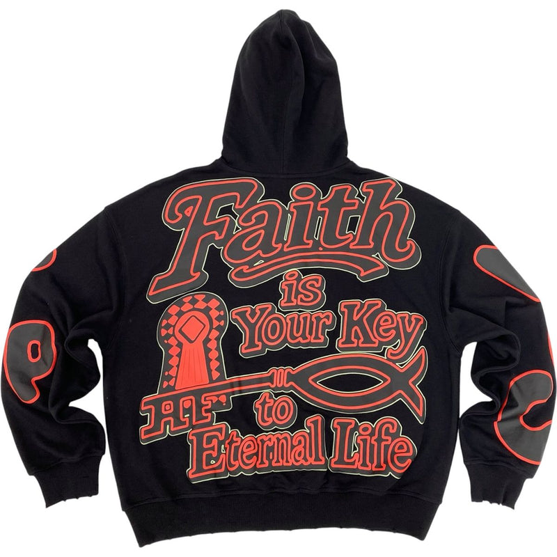 Concept "Faith" Zip up Hoodie - Black